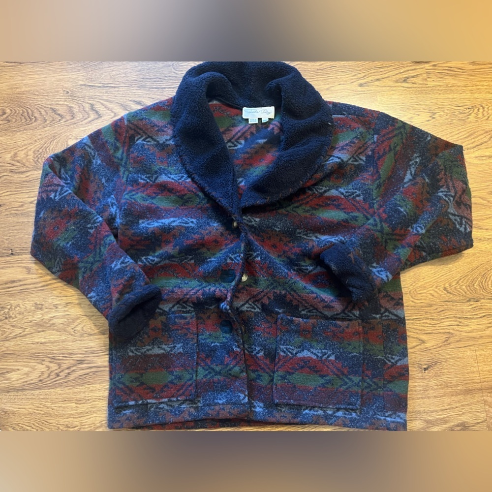 Tasha Polizzi aztec native Sherpa Blanket Mountaineer Coat western barn jacket